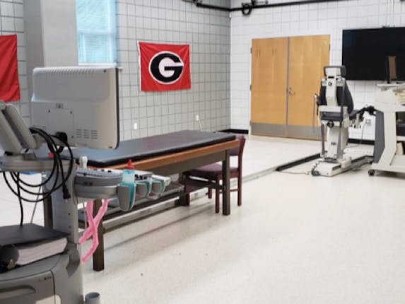 Lab area where measurements and physical tests will be taken 