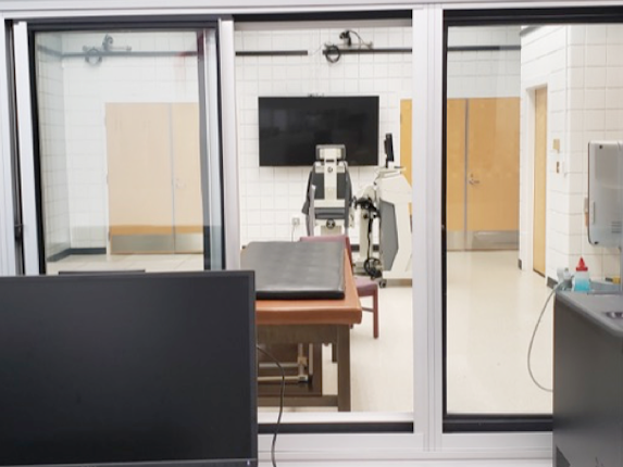 View from the observation room.