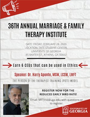 Marriage and Family Therapy Institute flier